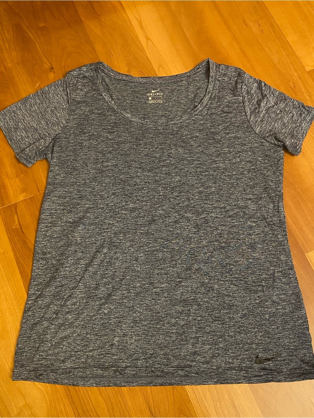 Nike Dri-FIT Women's Heathered Navy Short Sleeve Tee